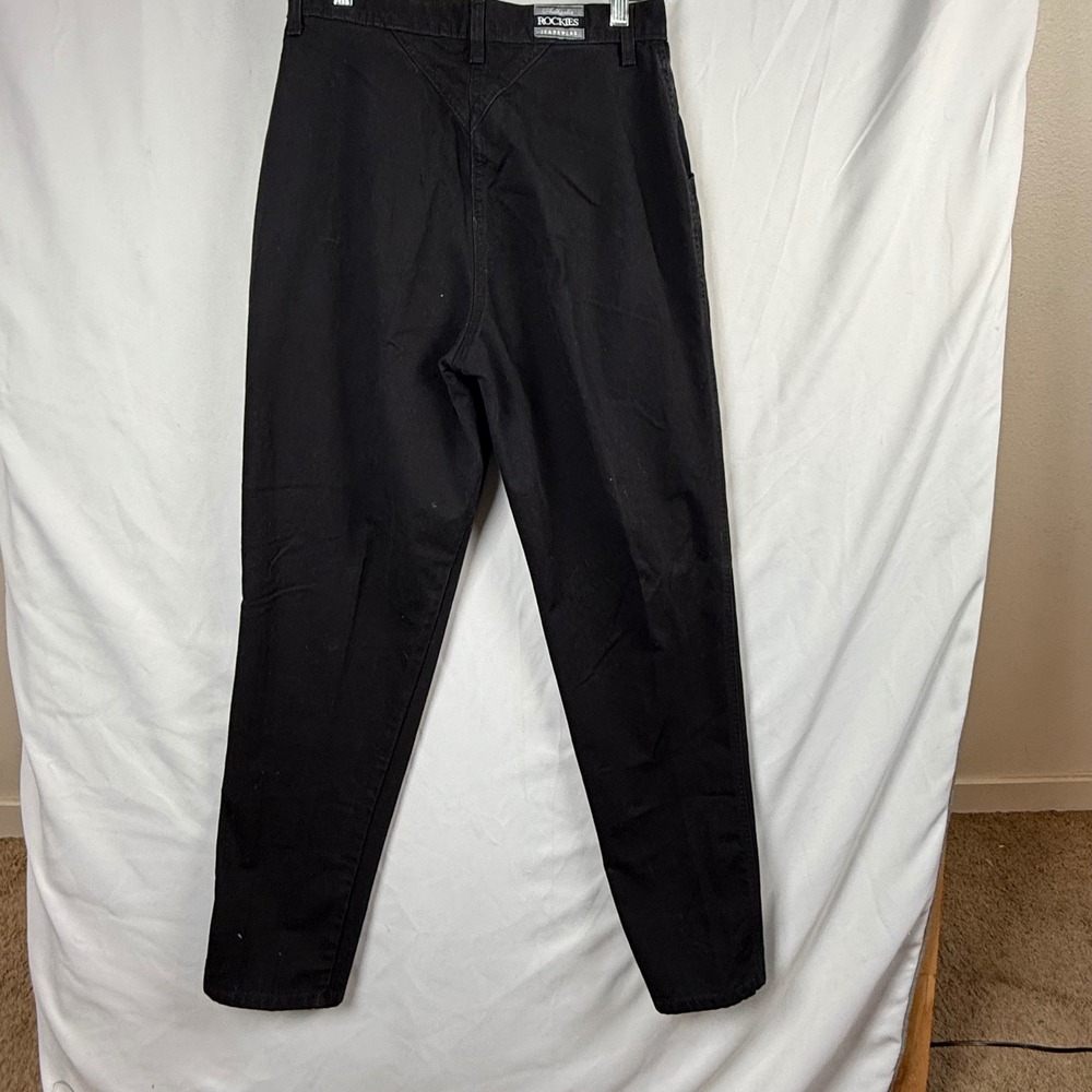Authentic Rockies Jeanswear Black High Waisted Tapered Leg Women's Pants Size M - Picture 2 of 5